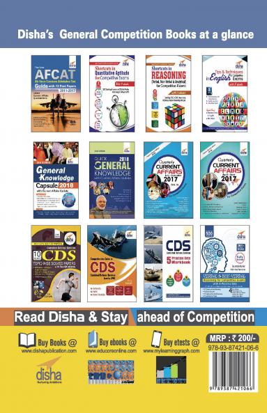 AFCAT Topic-wise Solved Papers (2011-17) with 5 Practice Sets - 3rd Edition
