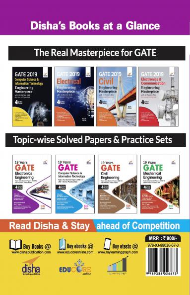 GATE 2019 Mechanical Engineering Masterpiece with 10 Practice Sets (6 in Book + 4 Online) 6th edition