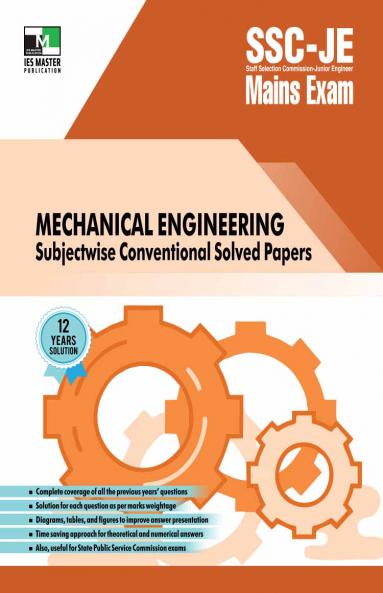 SSC-JE Mains Mechanical Engineering Subjectwise Conventional Solved Papers