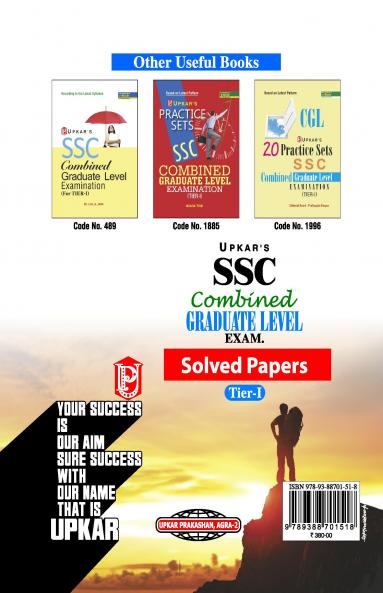 SSC Combined Graduate Level Exam. Solved Papers Tier-I