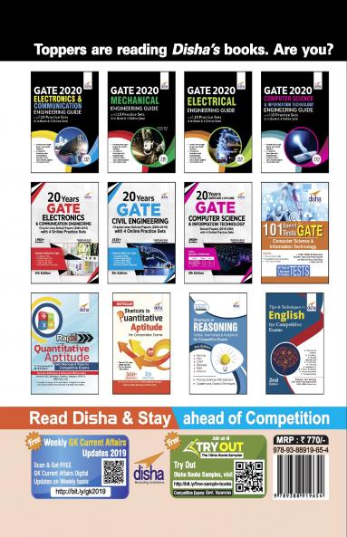 GATE 2020 Civil Engineering Guide with 10 Practice Sets (6 in Book + 4 Online) 7th edition