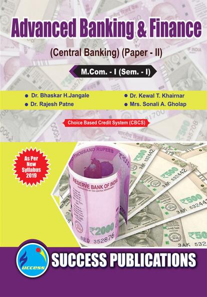 Advanced Banking & Finance (Central Banking -II)M.Com Sem-I