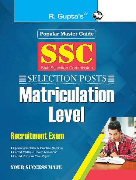 SSC: Selection Posts (Matriculation Level) Recruitment Exam Guide