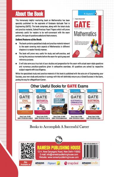 GATE: Mathematics Exam Guide (Big Size)