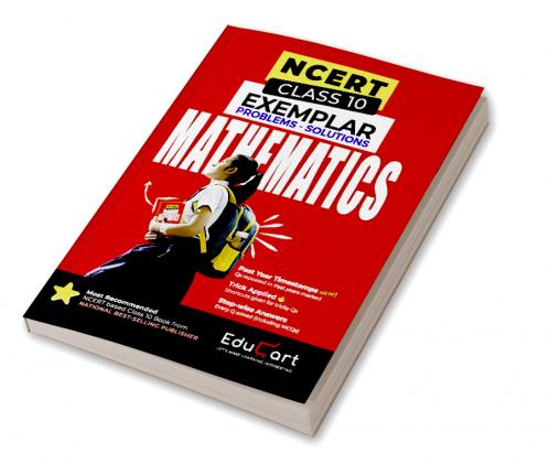 Educart MATHEMATICS Class 10 NCERT Exemplar Problems Solutions 2024-25 (For 2025 Exam)