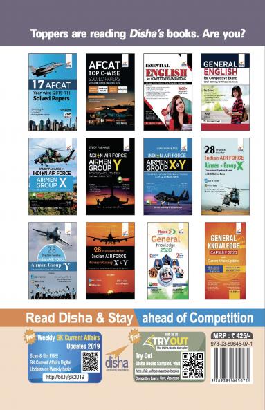 Study Guide to AFCAT 2020 (Air Force Common Admission Test) 6th Edition