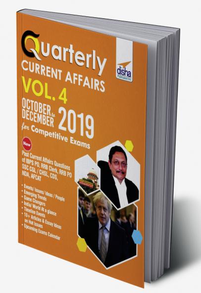 Quarterly Current Affairs Vol. 4 - October to December 2019 for Competitive Exams