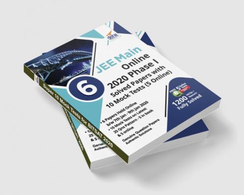 6 JEE Main Online 2020 Phase I Solved Papers with 10 Mock Tests (5 Online)