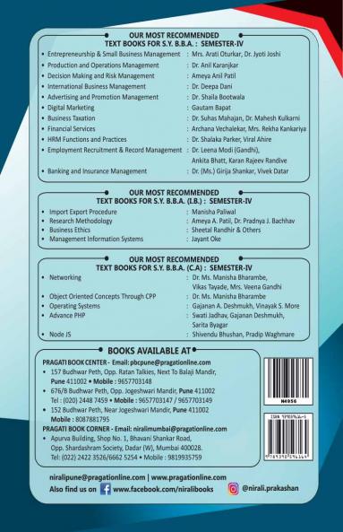 Swati Jadhav  Gajanan Deshmukh & Sarita Byagar ADVANCE PHP (SY BBA (CA) Semester 4)