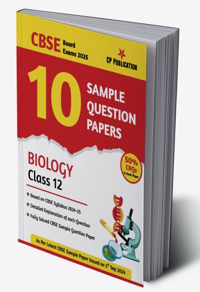 CBSE 10 Sample Question Papers Class 12 Biology for 2024 Board Exam