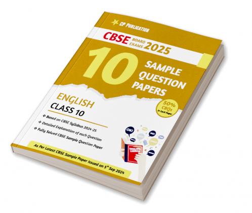 CBSE 10 Sample Question Papers Class 10 English for 2024 Board Exam