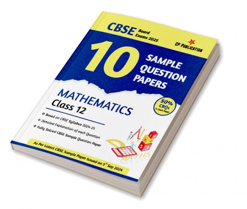 CBSE 10 Sample Question Papers Class 12 Mathematics for 2024 Board Exam