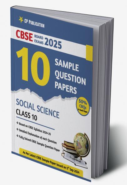CBSE 10 Sample Question Papers Class 10 Social Science for 2024 Board Exam