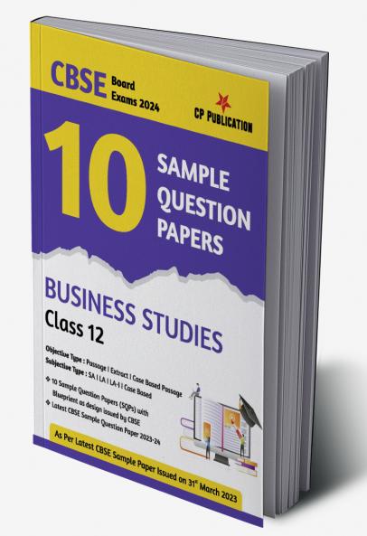 CBSE 10 Sample Question Papers Class 12 Business Studies for 2023 Board Exam