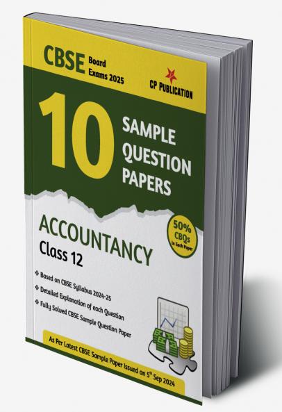 CBSE 10 Sample Question Papers Class 12 Accountancy for 2024 Board Exam