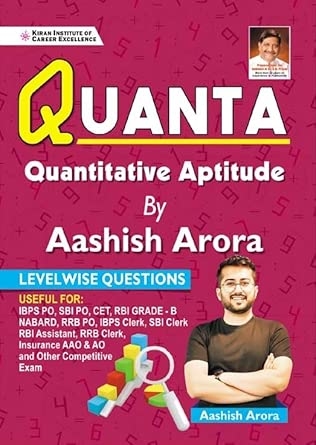 Kiran Quanta Quantitative Aptitude by Aashish Arora (English Medium) (3662)