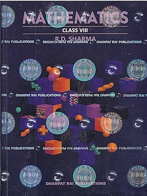 R D Sharma Mathematics Class 8 CBSE 2025-26