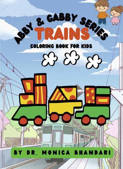 Trains Coloring Book For Kids