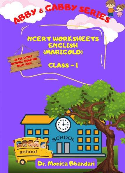 NCERT Worksheets English (Raindrops) Class 1