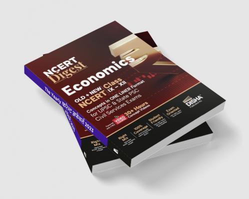 NCERT Digest Economics – Old + New NCERT Class VI – XII Concepts in ONE LINER Format for UPSC & State PSC Civil Services Exams with 30+ Hours Video Course | Notes for a strong IAS Prelims & Mains Foundation | First Book with a seamless integration of Old & New NCERT Books |