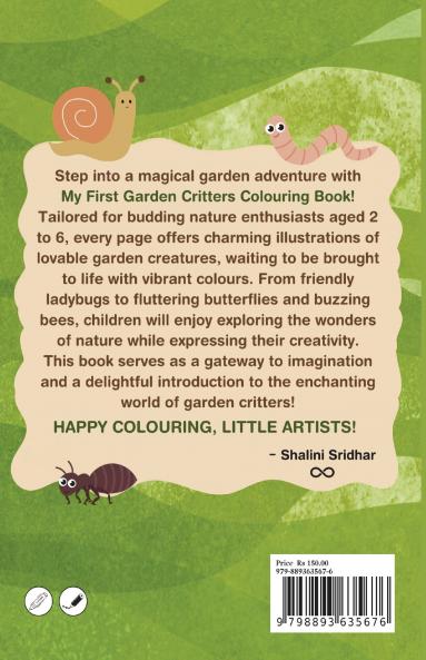 My First Garden Critters Colouring Book