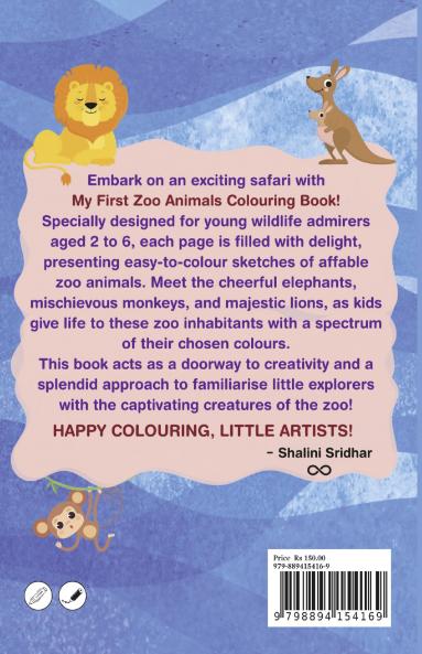 My First Zoo Animals Colouring Book