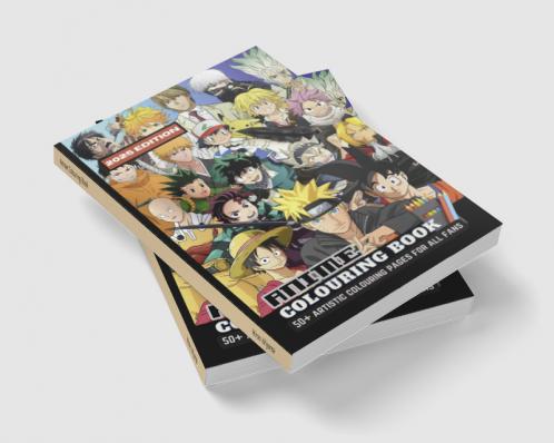 Anime Colouring Book: With 50+ Artistic Designs For All Fans | Perfect Gifts For Boys & Girls Men & Women (Stress Relief & Enjoy)