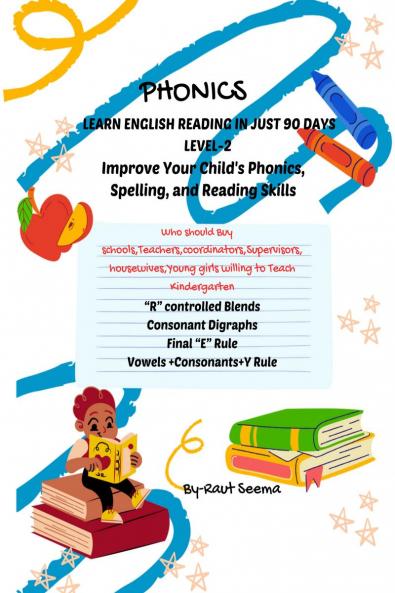 PHONICS:LEARN ENGLISH READING IN JUST 90 DAYS Level-2: The course includes a series of 4 books to achive reading proficiency in 90 days you should be used sequentially to guide children through e...