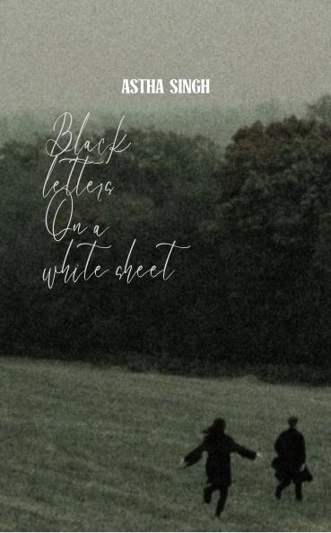 Black letters on a white sheet: