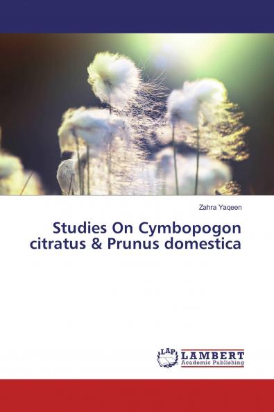Studies On Cymbopogon citratus & Prunus domestica