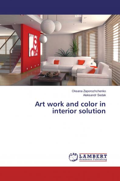 Art work and color in interior solution