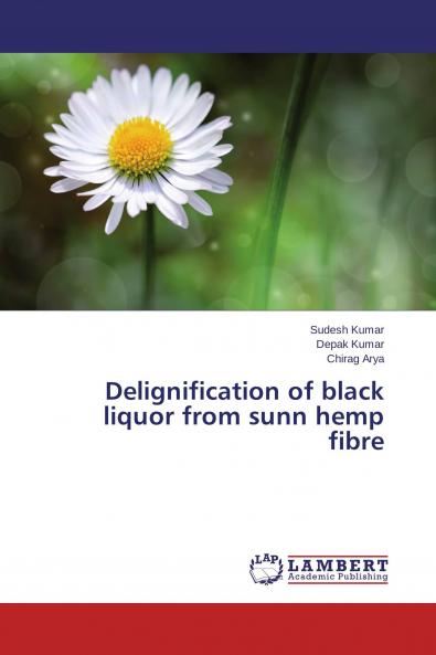 Delignification of black liquor from sunn hemp fibre