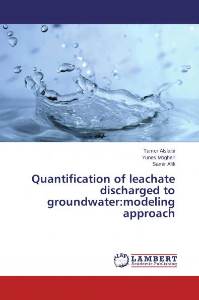 Quantification of leachate discharged to groundwater