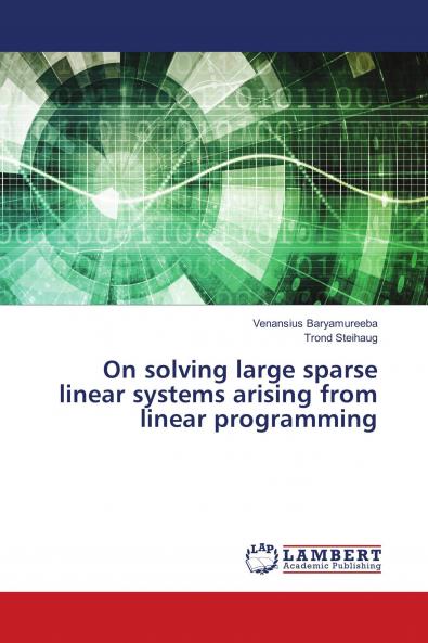 On solving large sparse linear systems arising from linear programming