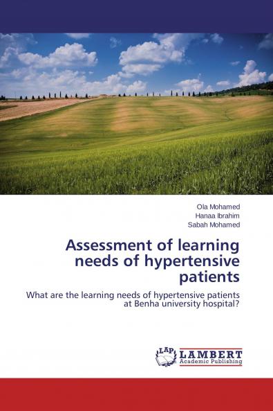 Assessment of learning needs of hypertensive patients