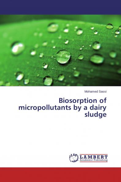 Biosorption of micropollutants by a dairy sludge