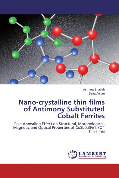 Nano-crystalline thin films of Antimony Substituted Cobalt Ferrites