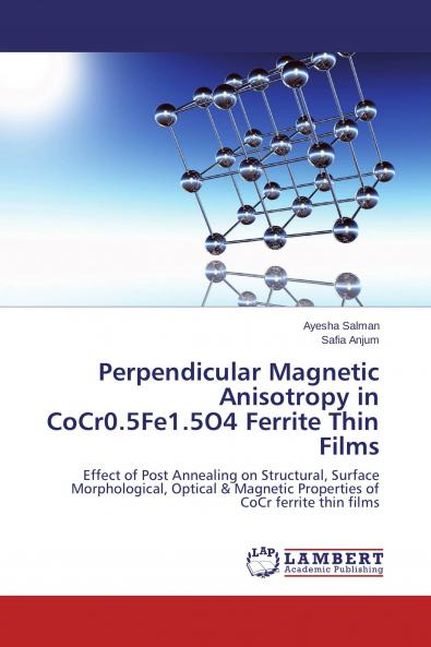 Perpendicular Magnetic Anisotropy in CoCr0.5Fe1.5O4 Ferrite Thin Films