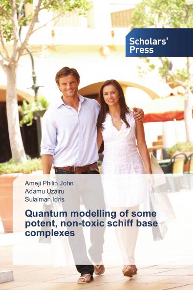 Quantum modelling of some potent non-toxic schiff base complexes