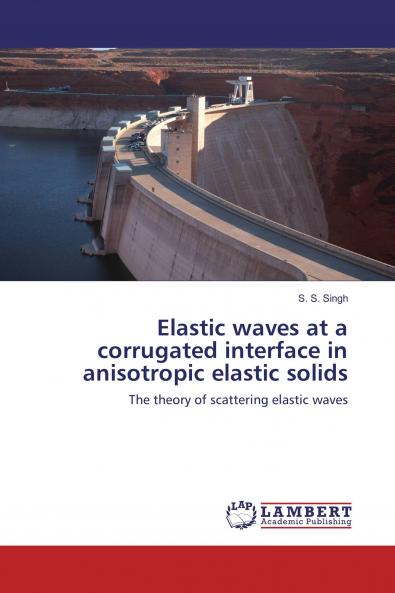 Elastic waves at a corrugated interface in anisotropic elastic solids