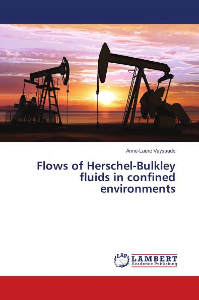 Flows of Herschel-Bulkley fluids in confined environments