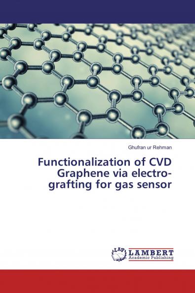 Functionalization of CVD Graphene via electro-grafting for gas sensor