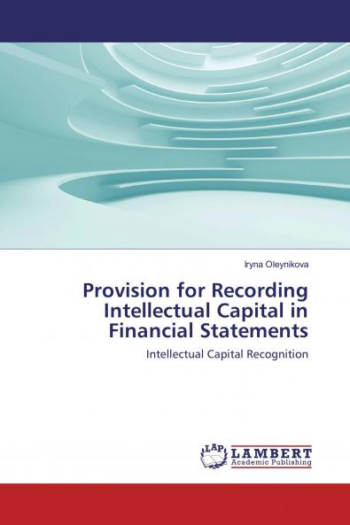 Provision for Recording Intellectual Capital in Financial Statements