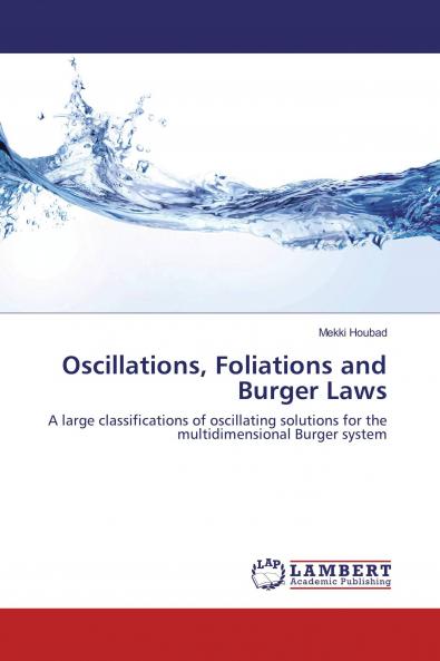 Oscillations Foliations and Burger Laws