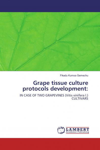 Grape tissue culture protocols development: