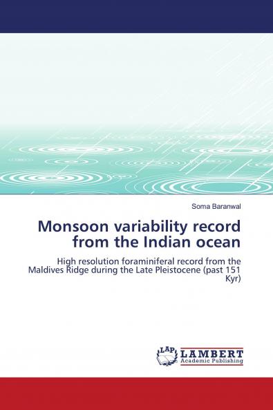 Monsoon variability record from the Indian ocean