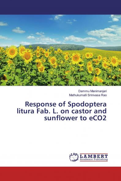 Response of Spodoptera litura Fab. L. on castor and sunflower to eCO2