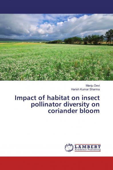 Impact of habitat on insect pollinator diversity on coriander bloom