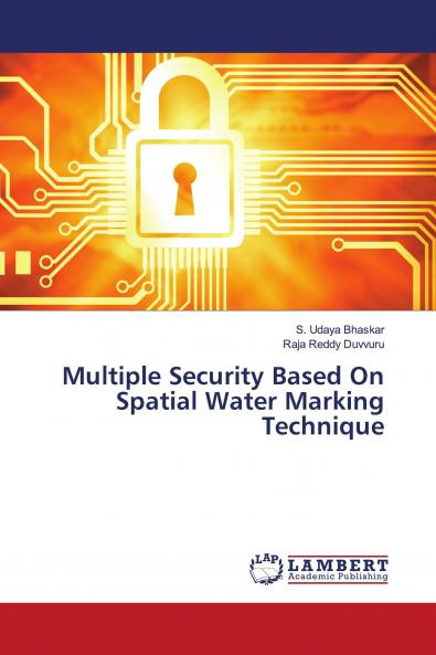 Multiple Security Based On Spatial Water Marking Technique