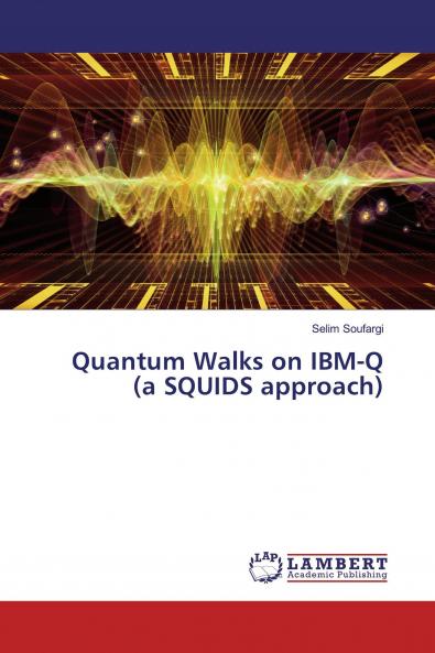 Quantum Walks on IBM-Q (a SQUIDS approach)